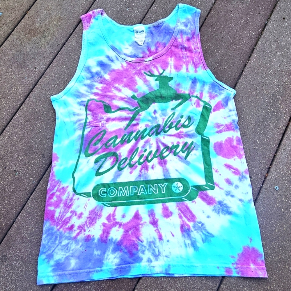 Tie-dye adult tank top